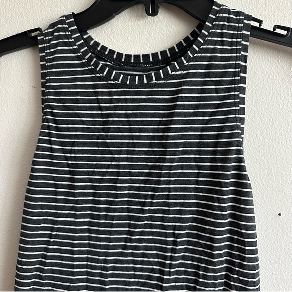 Lululemon All Tied Up Tank Modern Stripe Heathered Black White - Picture 5 of 11